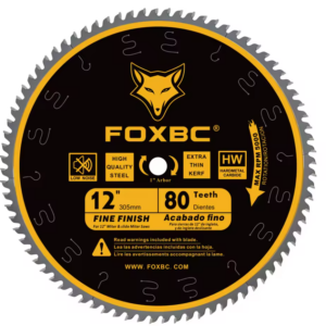 Disco de Sierra Circular Tungsteno FOXBC 305mm (12") 80 Dientes