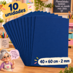 Goma EVA Azul Oscuro 10 Unidades 40x60 cm 2mm