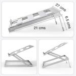 Kit Escritorio Ordenado: Alzador de Notebook de Aluminio H12 + Mouse Pad con Soporte Celular - Imagen 3