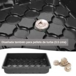 Kit Jardinería: Mini Invernadero Vertical 3 Bandejas + 3 Bandejas Almacigueras 48 Celdas - Imagen 13