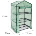 Kit Jardinería: Mini Invernadero Vertical 3 Bandejas + 3 Bandejas Almacigueras 48 Celdas - Imagen 6