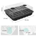 Kit Jardinería: Mini Invernadero Vertical 3 Bandejas + 3 Bandejas Almacigueras 48 Celdas - Imagen 9