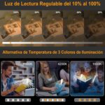 Kit Lectura: Atril de Aluminio para Libros y Notebook + Luz de Lectura Recargable - Imagen 11