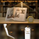 Kit Lectura: Atril de Aluminio para Libros y Notebook + Luz de Lectura Recargable - Imagen 16