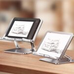 Kit Lectura: Atril de Aluminio para Libros y Notebook + Luz de Lectura Recargable - Imagen 8