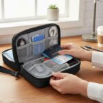 Kit Viaje: Bolso Organizador de Cables + Adaptador de Enchufe Universal 2 USB + Kit de Aseo - Imagen 2