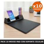 Pack 10 Mouse Pad con Soporte Celular y Lapicero NW-MPS01