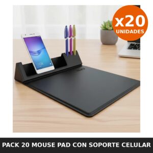 Pack 20 Mouse Pad con Soporte Celular y Lapicero NW-MPS01