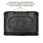 Pack Ahorro: Base Ventilador Notebook NW-638F + Mouse Pad Ergonómico - Imagen 8