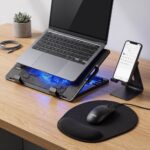 Pack Base Ventilador Notebook + Mouse Pad + Soporte de Celular (3 en 1)