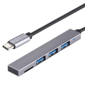 Hub USB C con 3 puertos USB 3.0 y lector SD