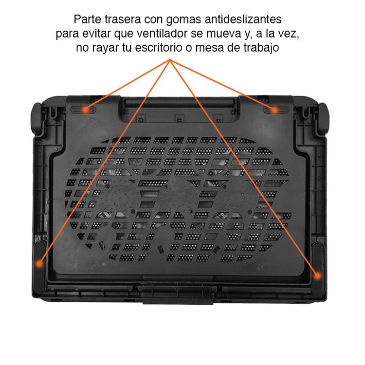 Ventilador notebook Base 2 ventiladores NW-638F - Imagen 3