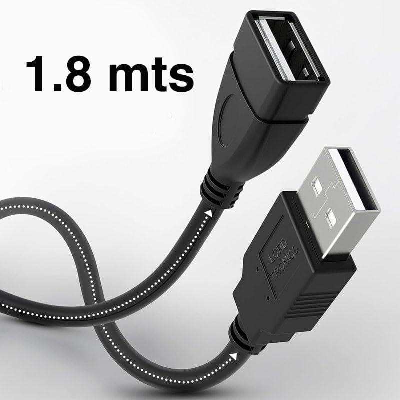Cable extensión USB 2.0 macho hembra 1.8 metros - Imagen 4