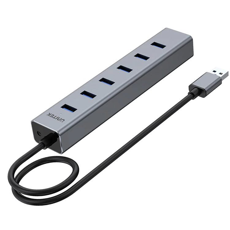 Hub USB 3.0 duplicador 7 puertos energizado Unitek - Imagen 6