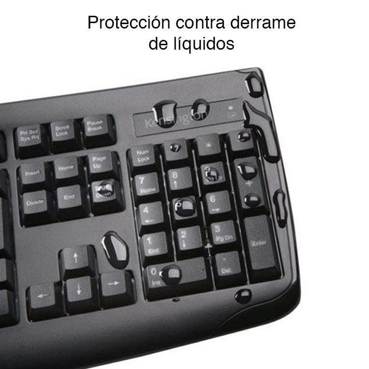 Teclado USB Antiderrame PC Notebook Kensington K72444 - Imagen 4