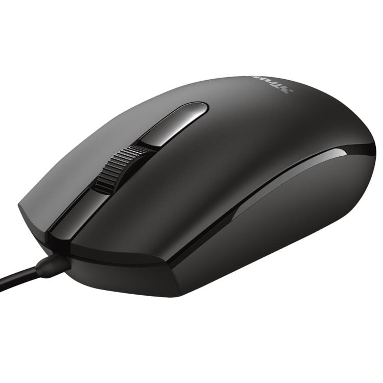 Mouse USB cable 1200 dpi Negro Ambidiestro Trust - Imagen 3