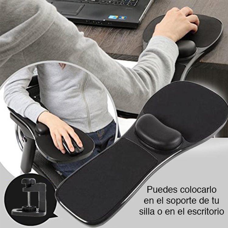 Mouse Pad Ergonómico soporte apoya Brazo silla - Imagen 2