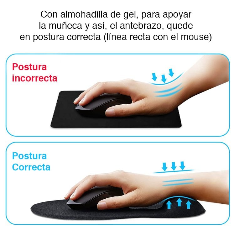 Mouse Pad ergonómico apoyamuñecas Utek UT-MP305 - Imagen 4
