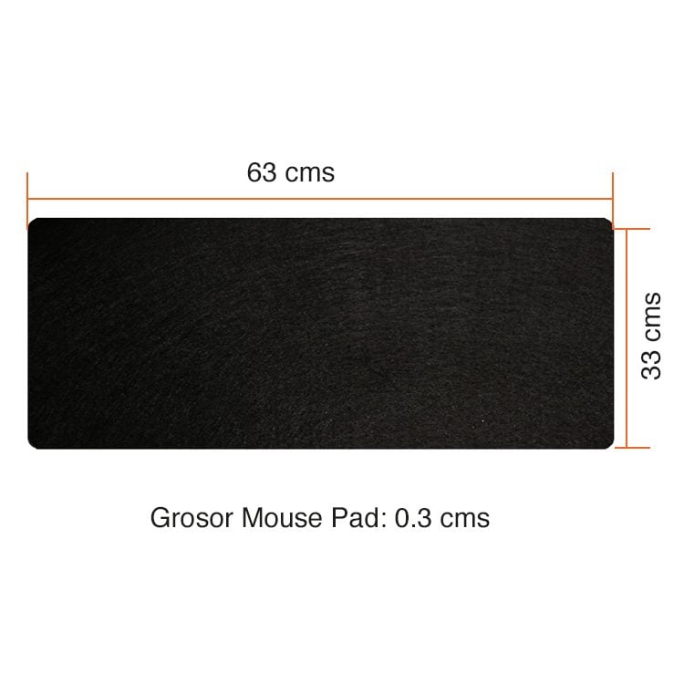 Mouse Pad XL rectangular 63 x 33 cms Negro - Imagen 2