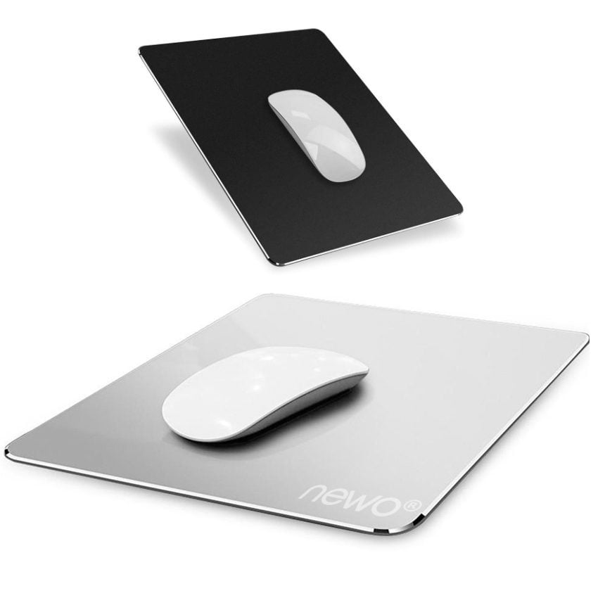 Mouse Pad Reversible Aluminio y Cuero PU - Imagen 1
