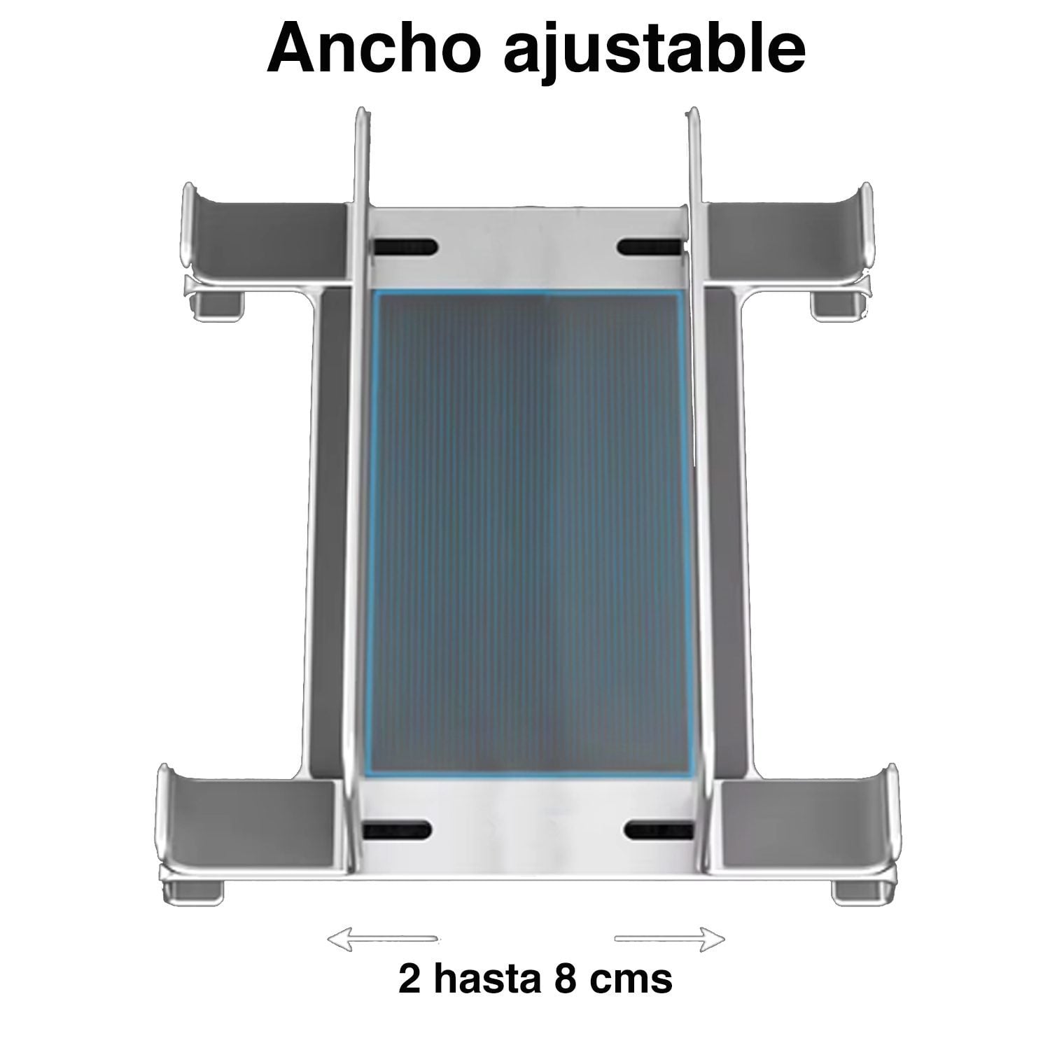 Soporte vertical Notebook Macbook aluminio escritorio - Imagen 3