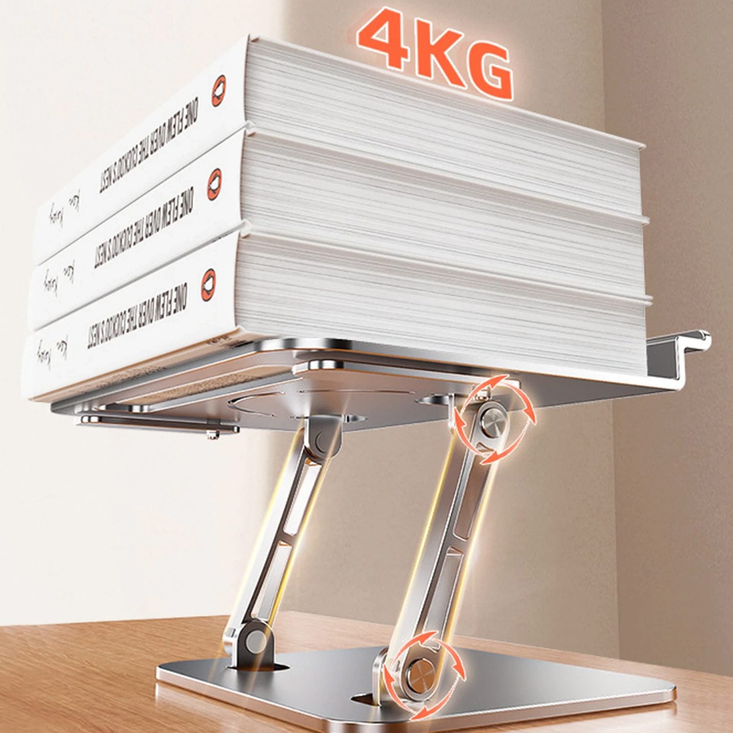 Mesa Notebook soporte libros lectura aluminio - Imagen 5