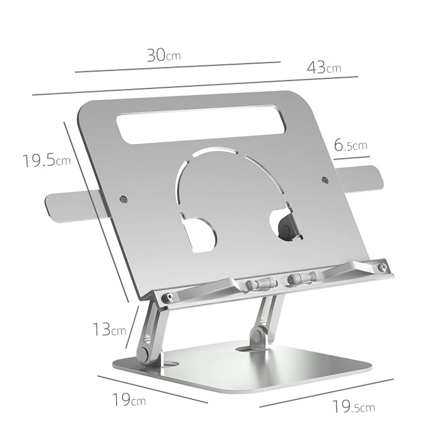 Mesa Notebook soporte libros lectura aluminio - Imagen 3