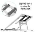 Soporte Notebook Macbook 15.4" Aluminio Plegable NW-A15 - Imagen 5