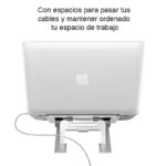 Soporte Notebook Macbook 15.4" Aluminio Plegable NW-A15 - Imagen 4
