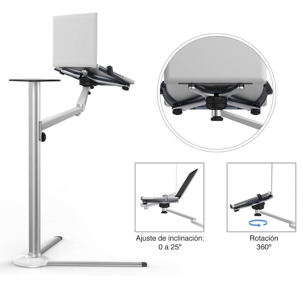 Atril para Notebook Stand Tablet Smartphone aluminio 105 cms - Imagen 2