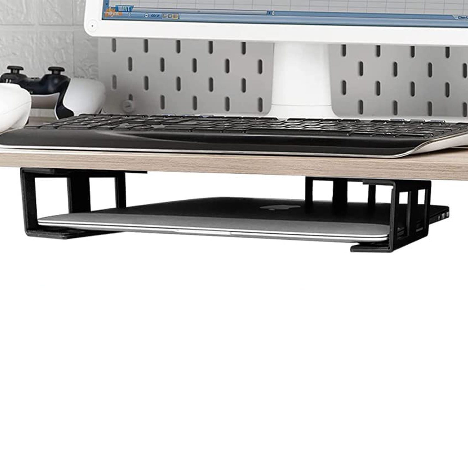 Soporte Notebook Macbook Bajo escritorio oculto - Imagen 6