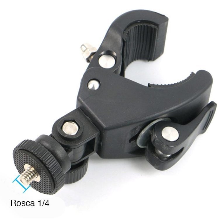 Abrazadera montaje celular GoPro atril brazo Monitor - Imagen 5