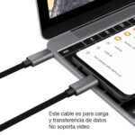 Cable USB tipo C a USB tipo C de  1 metro - Imagen 3