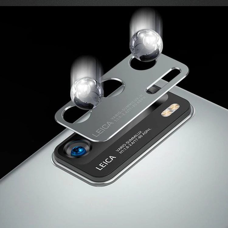 Protector Lente Cámara Huawei P40 Aluminio negro - Imagen 4