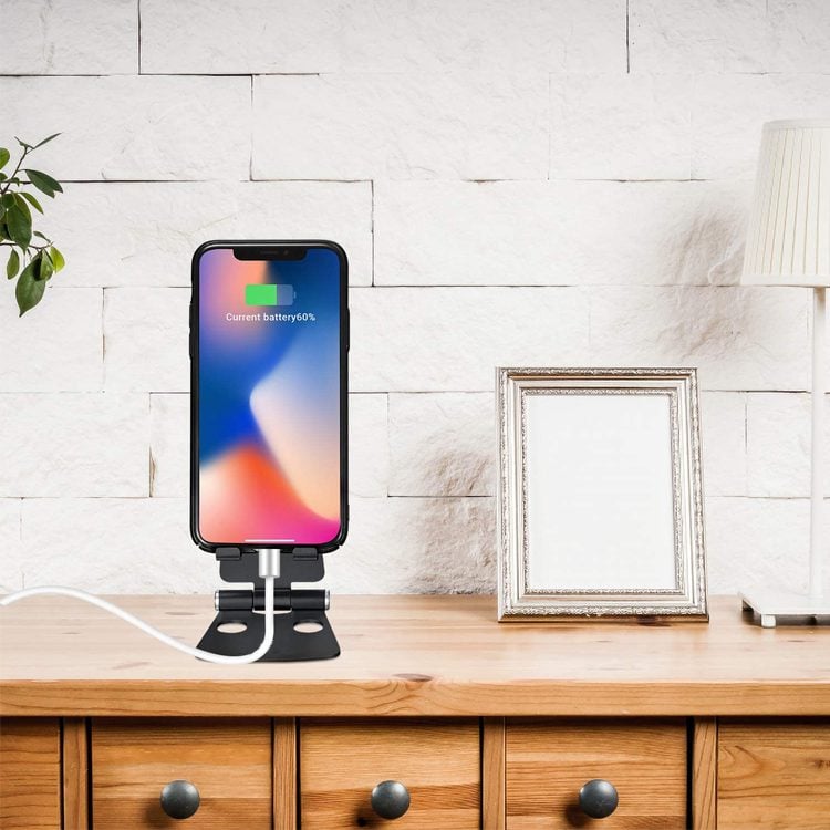 Soporte celular escritorio ajustable plegable - Imagen 2