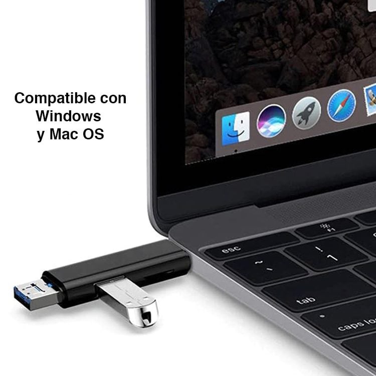 Lector de tarjetas Micro SD USB C / USB 3.0 / Micro USB - Imagen 2