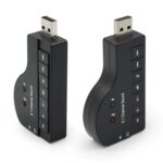Tarjeta de sonido Audio USB Micrófono Audífonos 8.1ch - Imagen 7