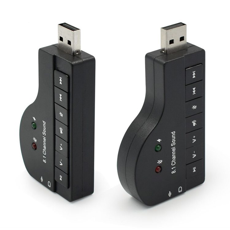 Tarjeta de sonido Audio USB Micrófono Audífonos 8.1ch - Imagen 7