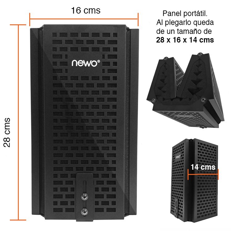 Panel acústico Micrófono 5 paneles aislamiento - Imagen 10
