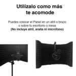 Panel acústico Micrófono 5 paneles aislamiento - Imagen 4