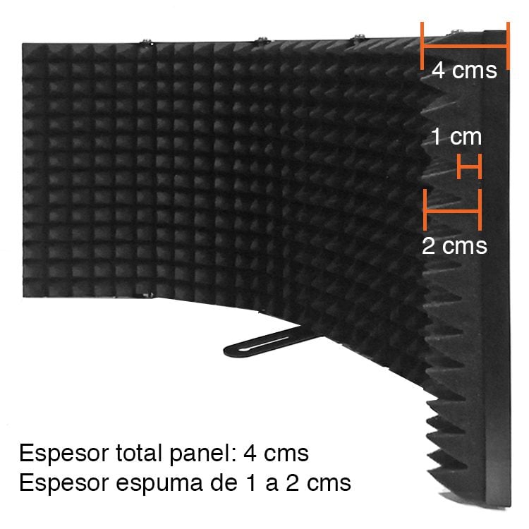 Panel acústico Micrófono 5 paneles aislamiento - Imagen 6