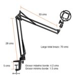Atril soporte micrófono condensador araña escritorio - Imagen 5
