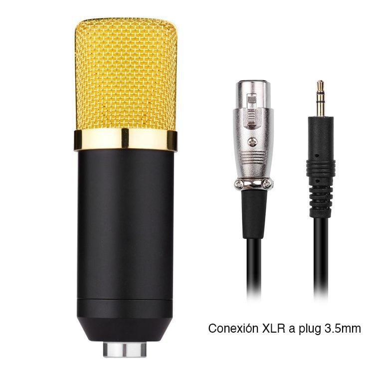 Micrófono Condensador Auxiliar con esponja antiruido - Imagen 4