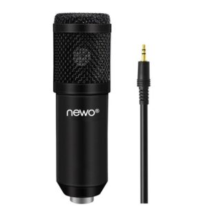 Micrófono condensador Auxiliar y tarjeta sonido USB