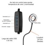 Brazo micrófono Hyperx Quadcast con antipop y aro led - Imagen 6