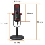 Micrófono condensador USB RGB Podcast y Lives - Imagen 2