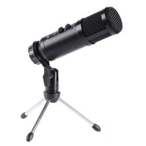 Micrófono de Condensador USB Control de Volumen