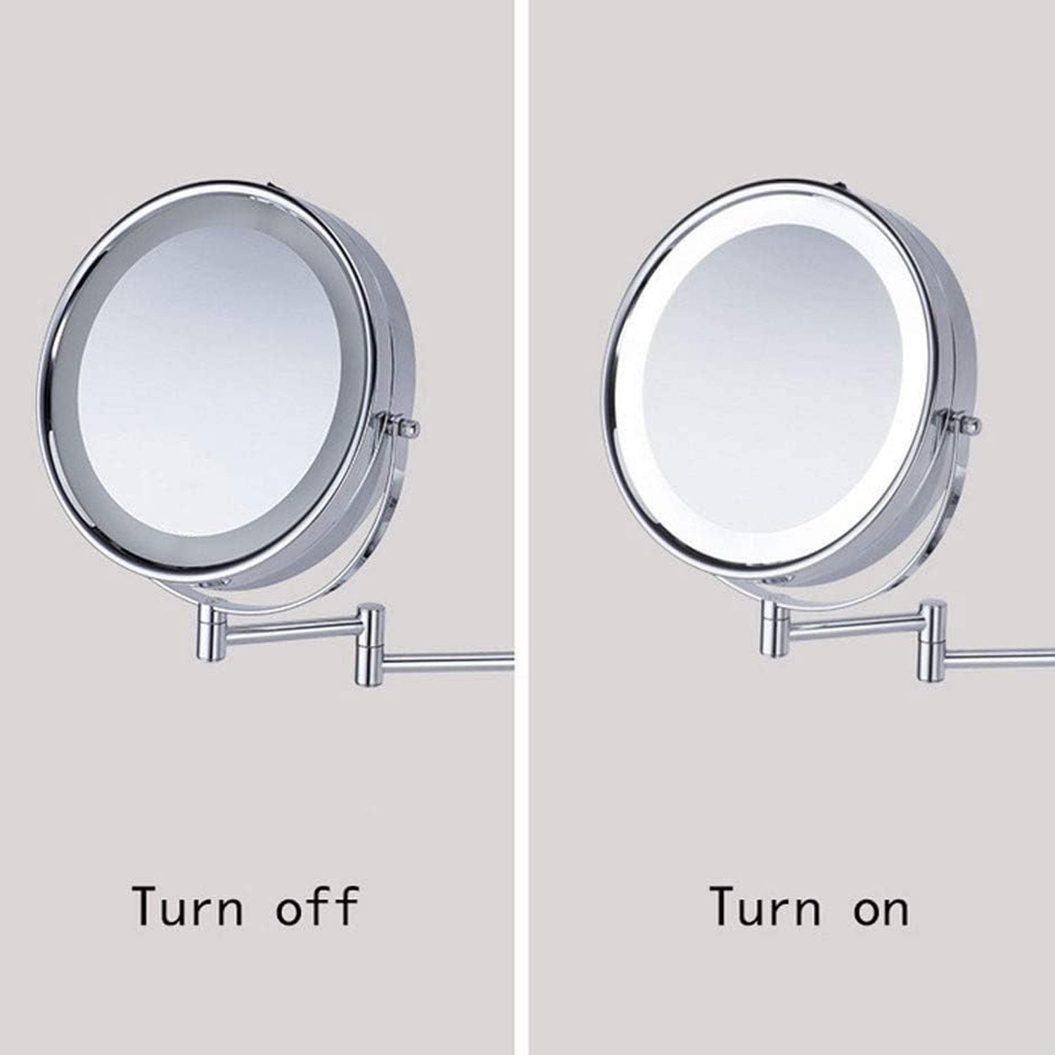 Espejo Led Baño Cosmético con Luz Articulado Abatible - Imagen 3