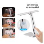 Lámpara Led Escritorio Recargable Estilo Mac - Imagen 3