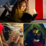 Luz lectura para leer libros cama noche ajustable - Imagen 9